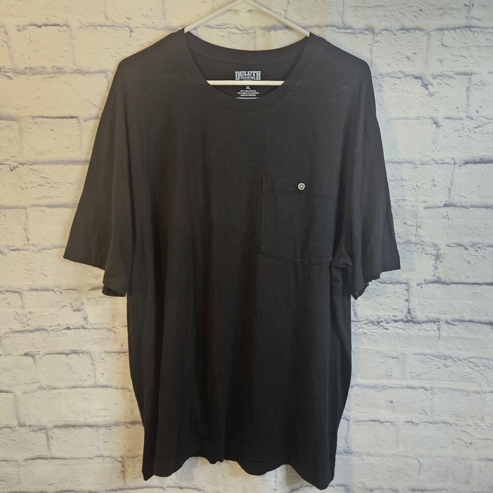 Duluth Trading Men's Black Crewneck Pocket Short Sleeve Tee XL